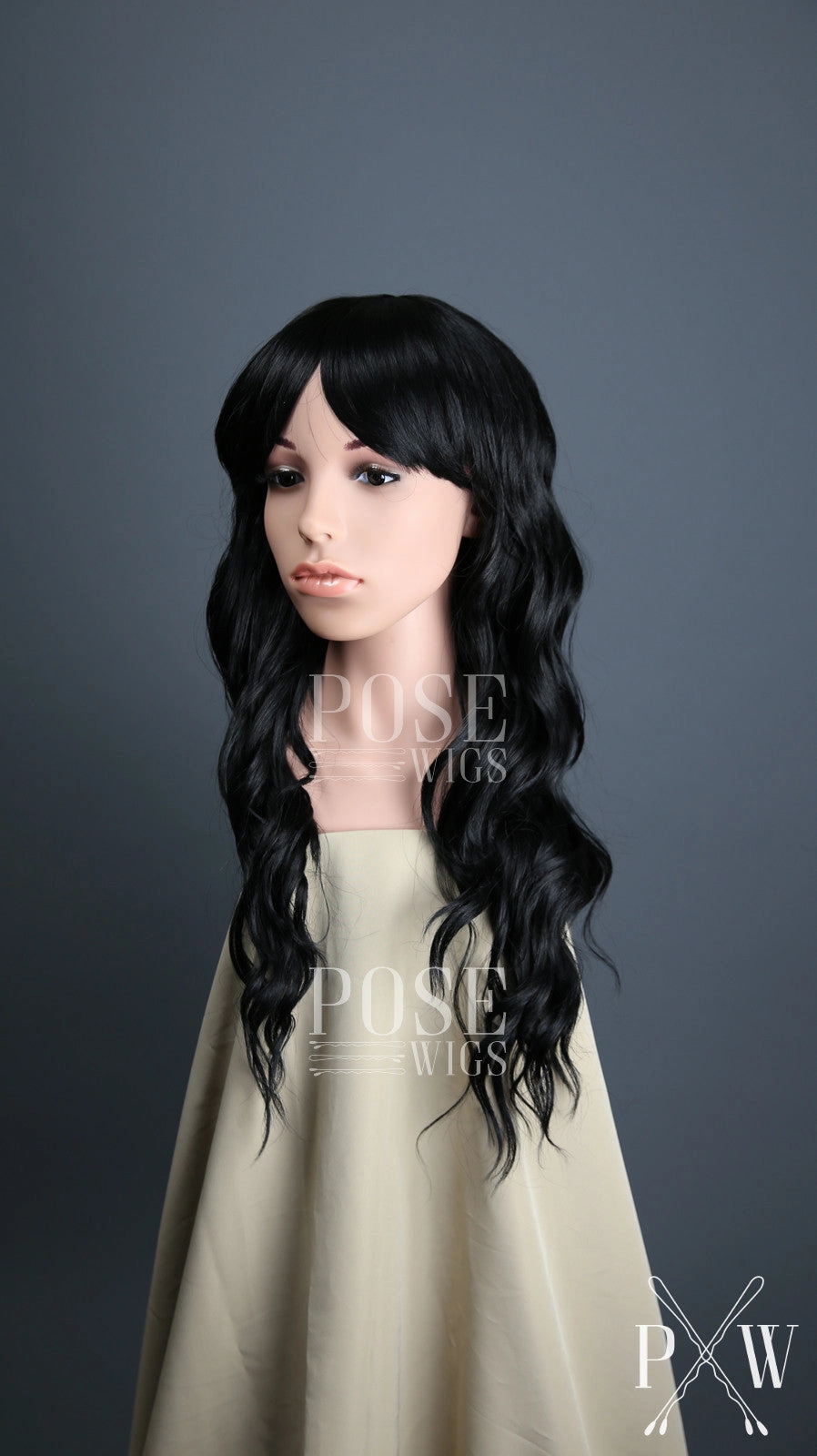 Ophelia Midnight Black - Hard Front Wig