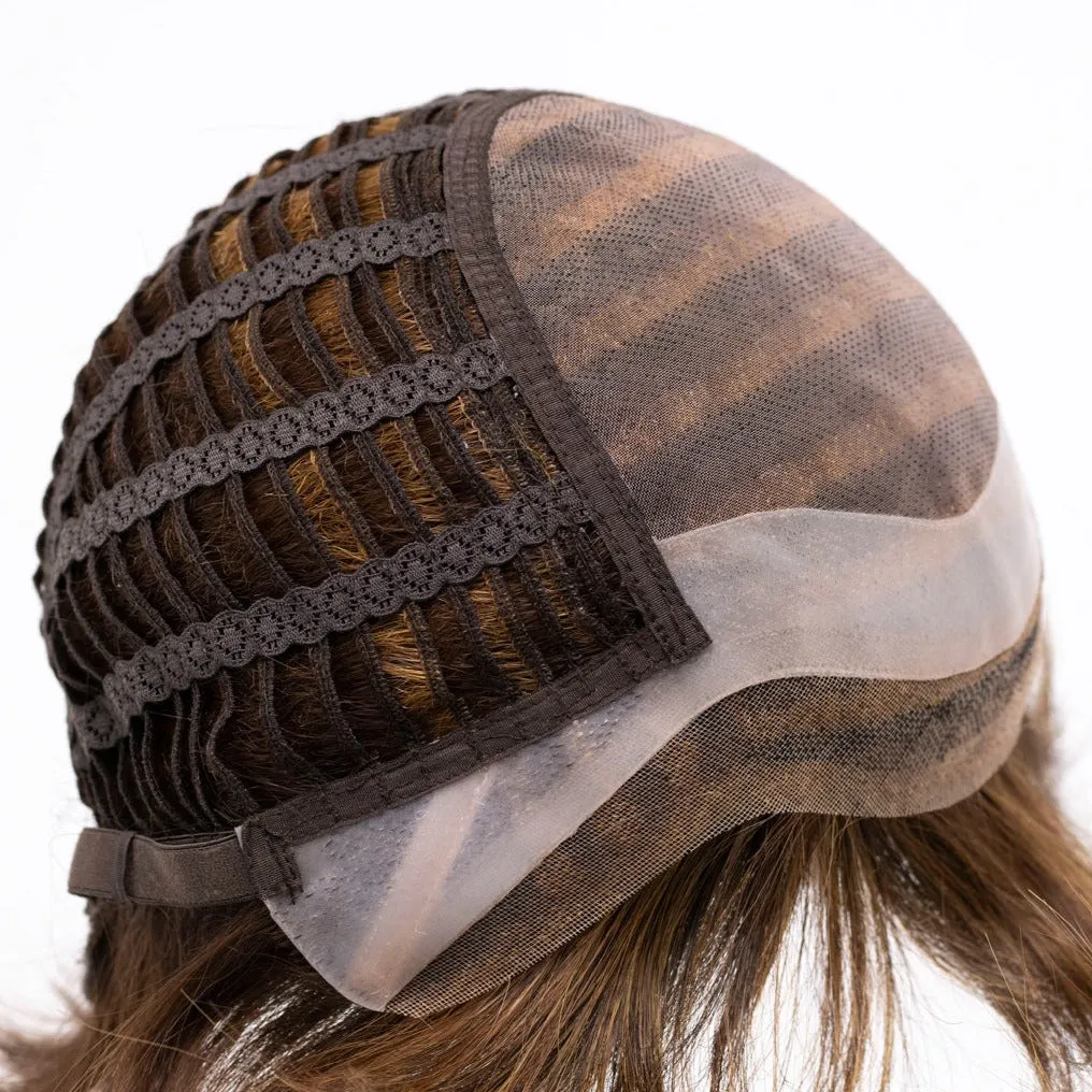 Paula Wig by Envy | Human Hair/Heat Friendly Synthetic Blend Hair | Average Cap