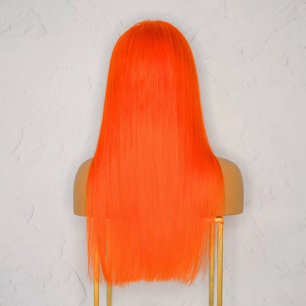 Peaches 2.0 Orange Human Hair Lace Front Wig