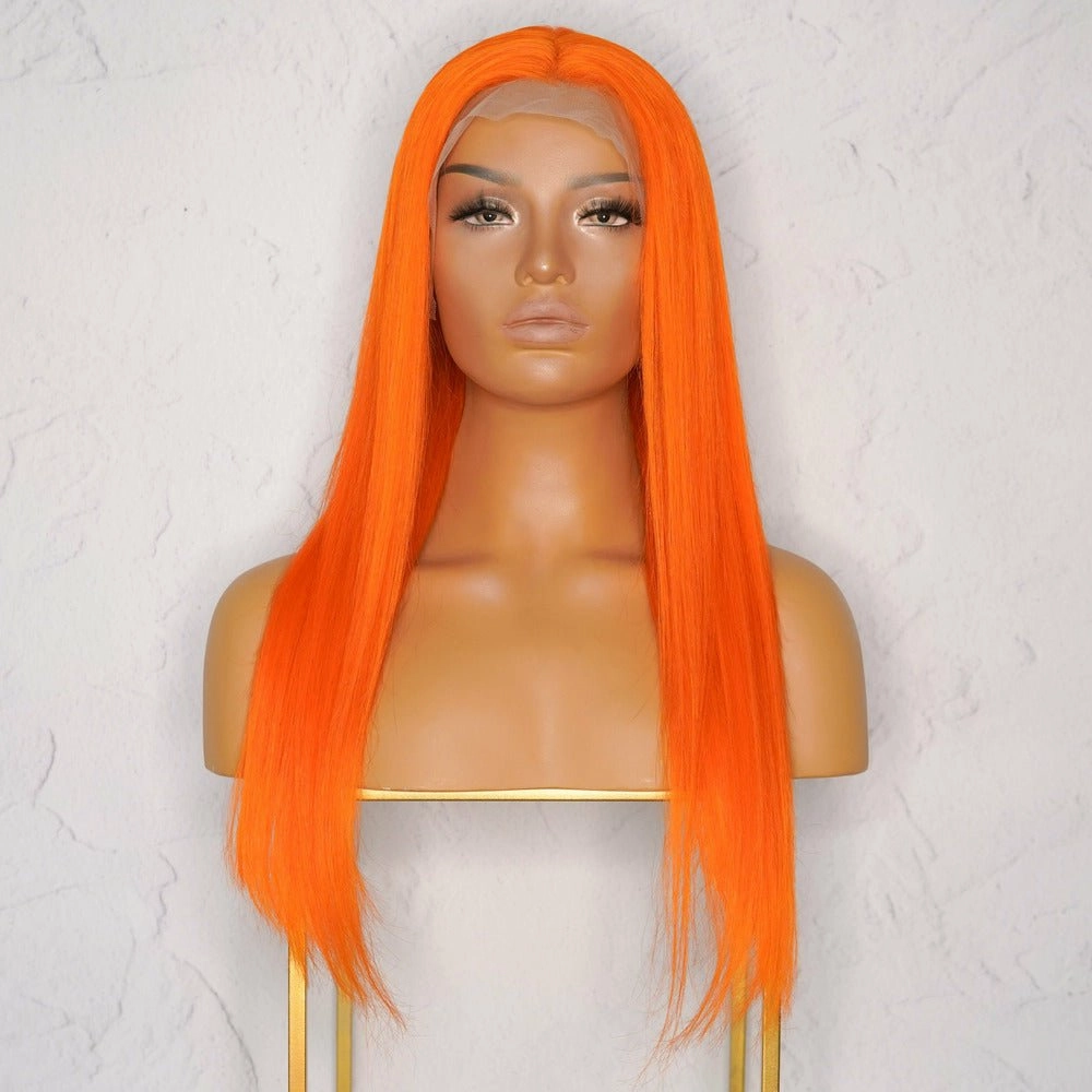 Peaches 2.0 Orange Human Hair Lace Front Wig
