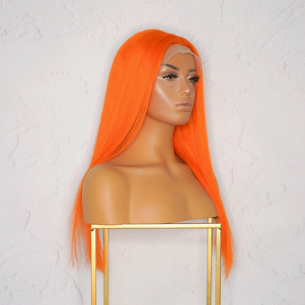 Peaches 2.0 Orange Human Hair Lace Front Wig
