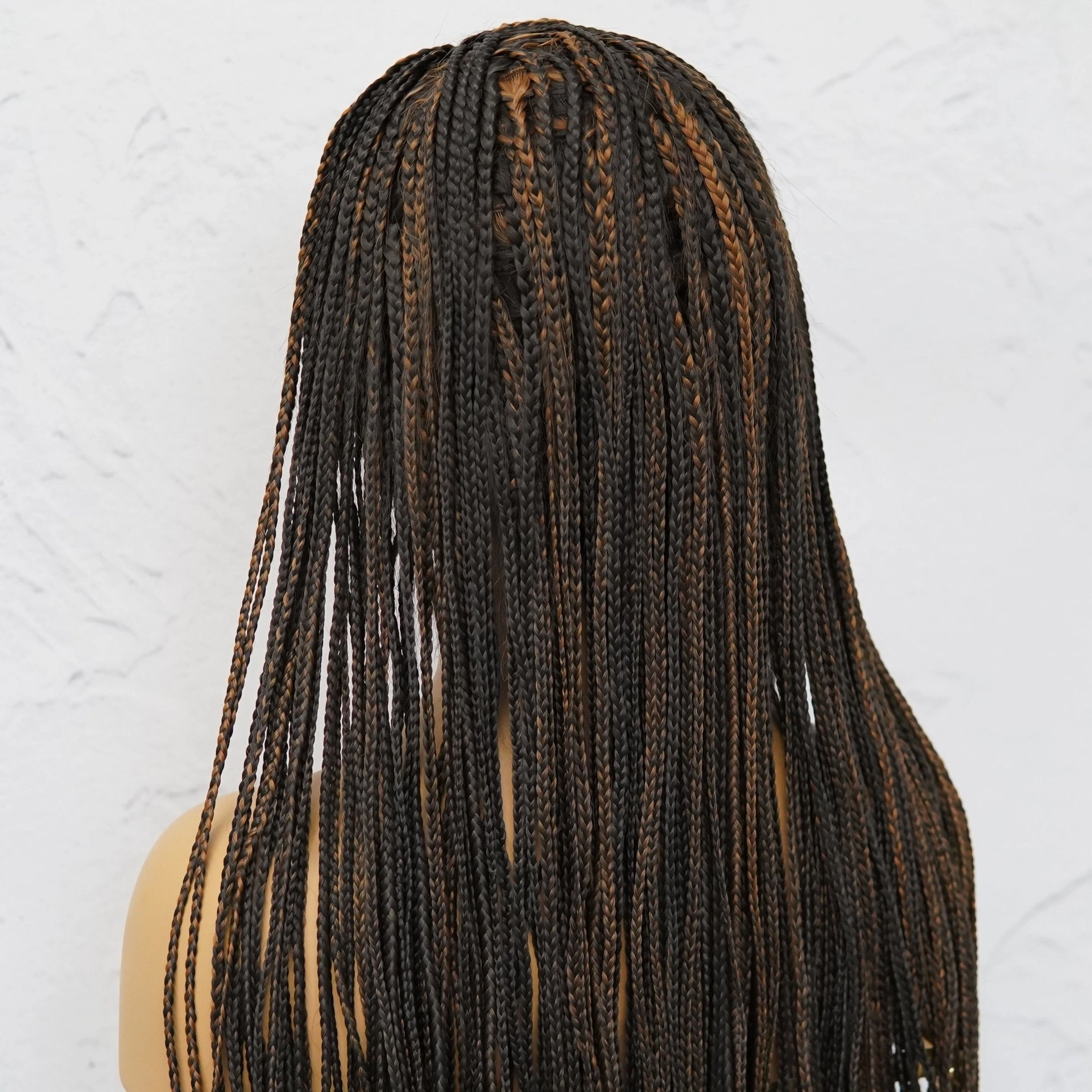 PHOENIX BROWN Braided 26" Lace Front Wig