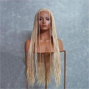 PHOENIX Ice Blonde Braided 26" Lace Front Wig
