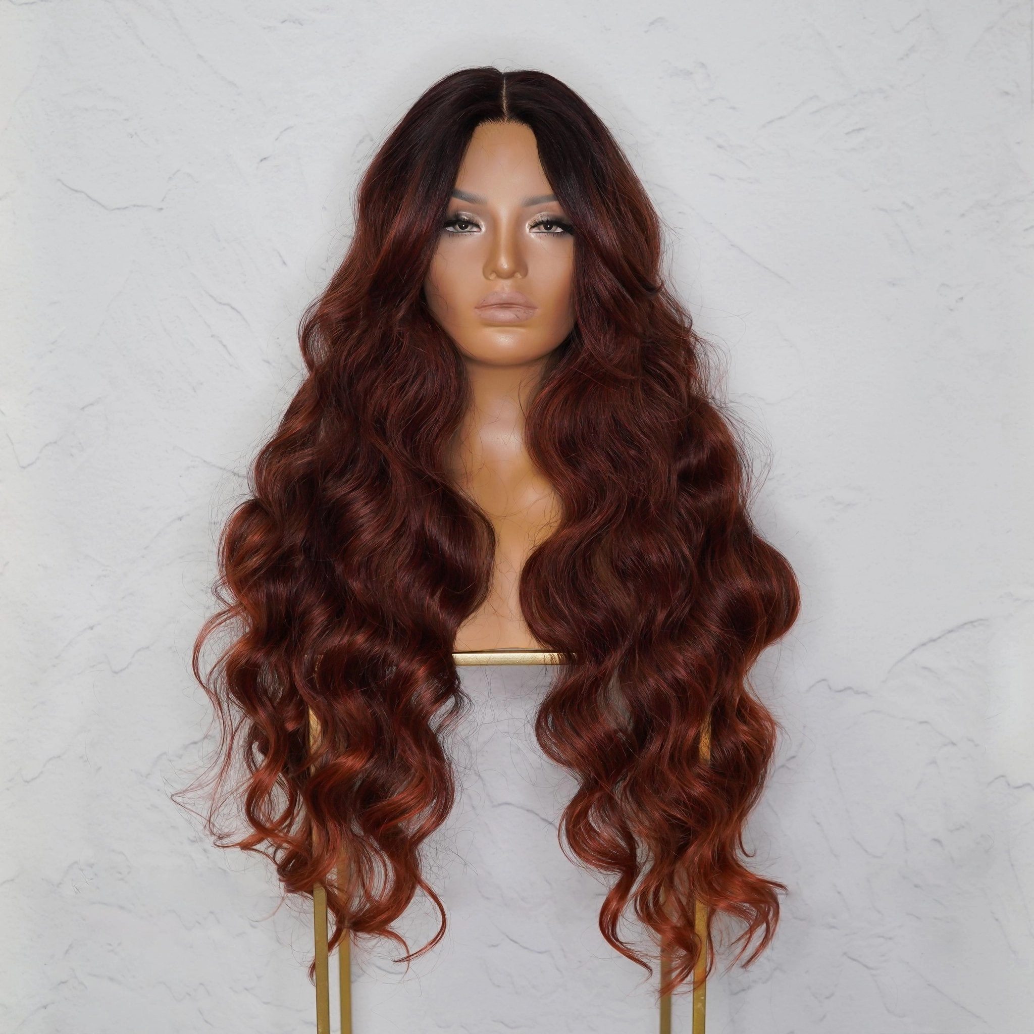 PIPER Burgundy Lace Front Wig