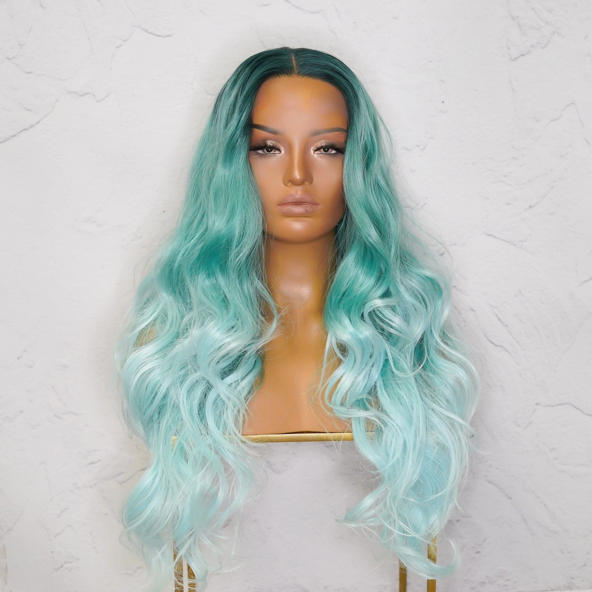 POLLY Ombre Blue 30" Lace Front Wig