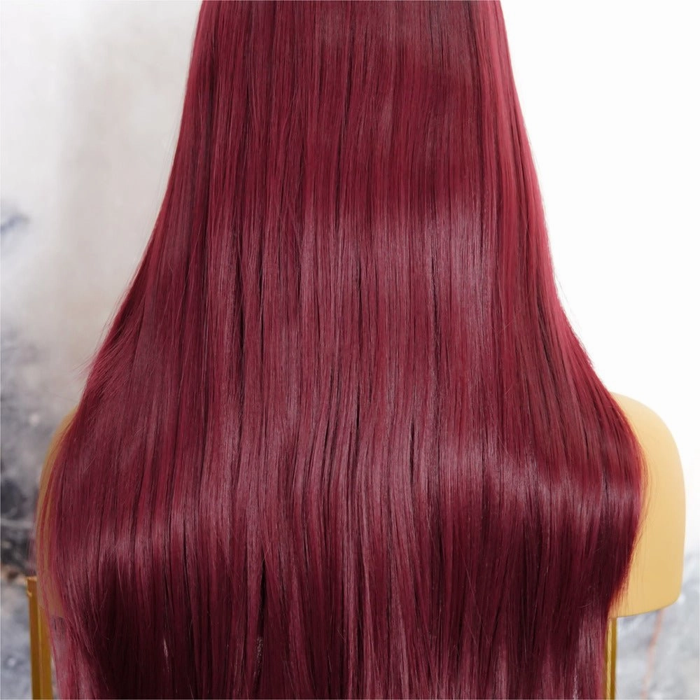 RACHEL 24" Cherry Red Lace Front Wig