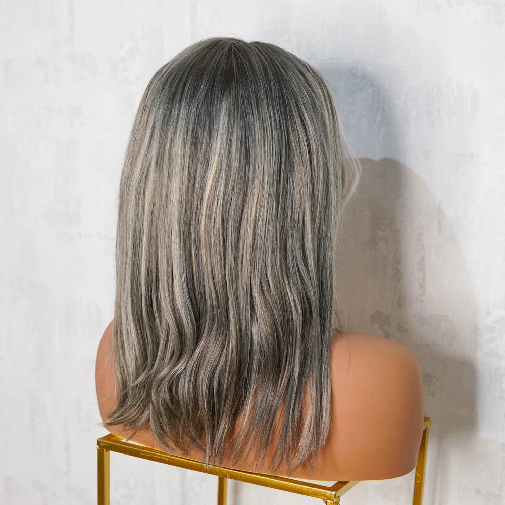ROE Salt & Pepper Human Hair Lace Front Wig