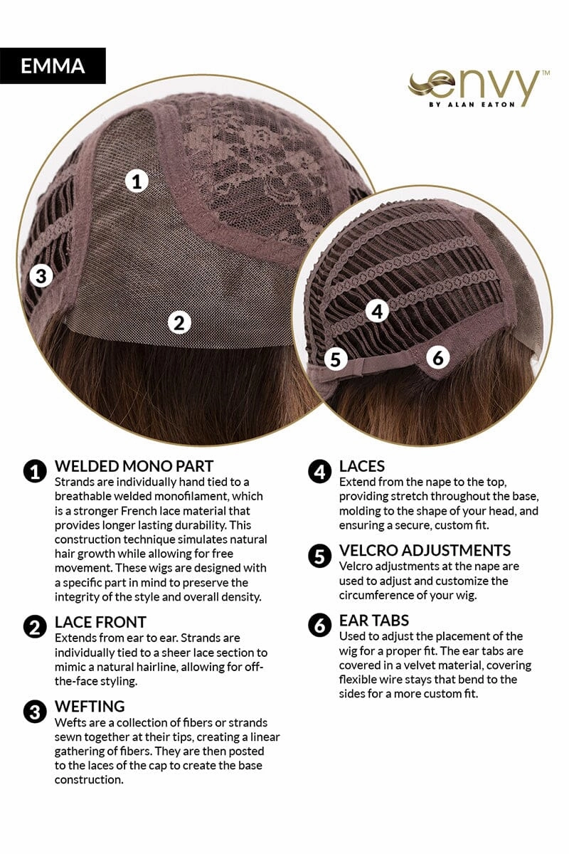 Sale - Envy Wigs - Emma - Human Hair Blend - Color: Light Brown