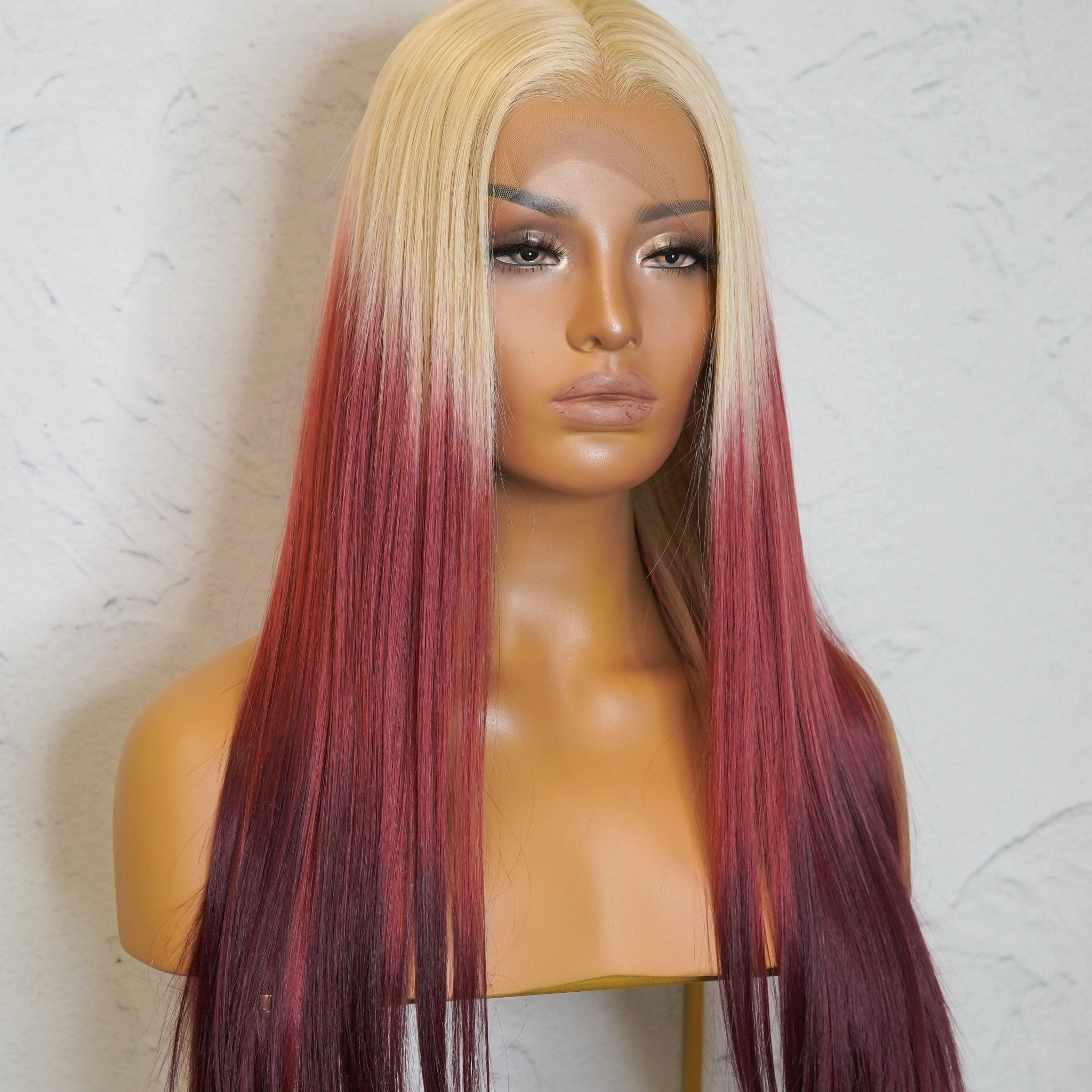 SARAH Wine Lace Front Wig