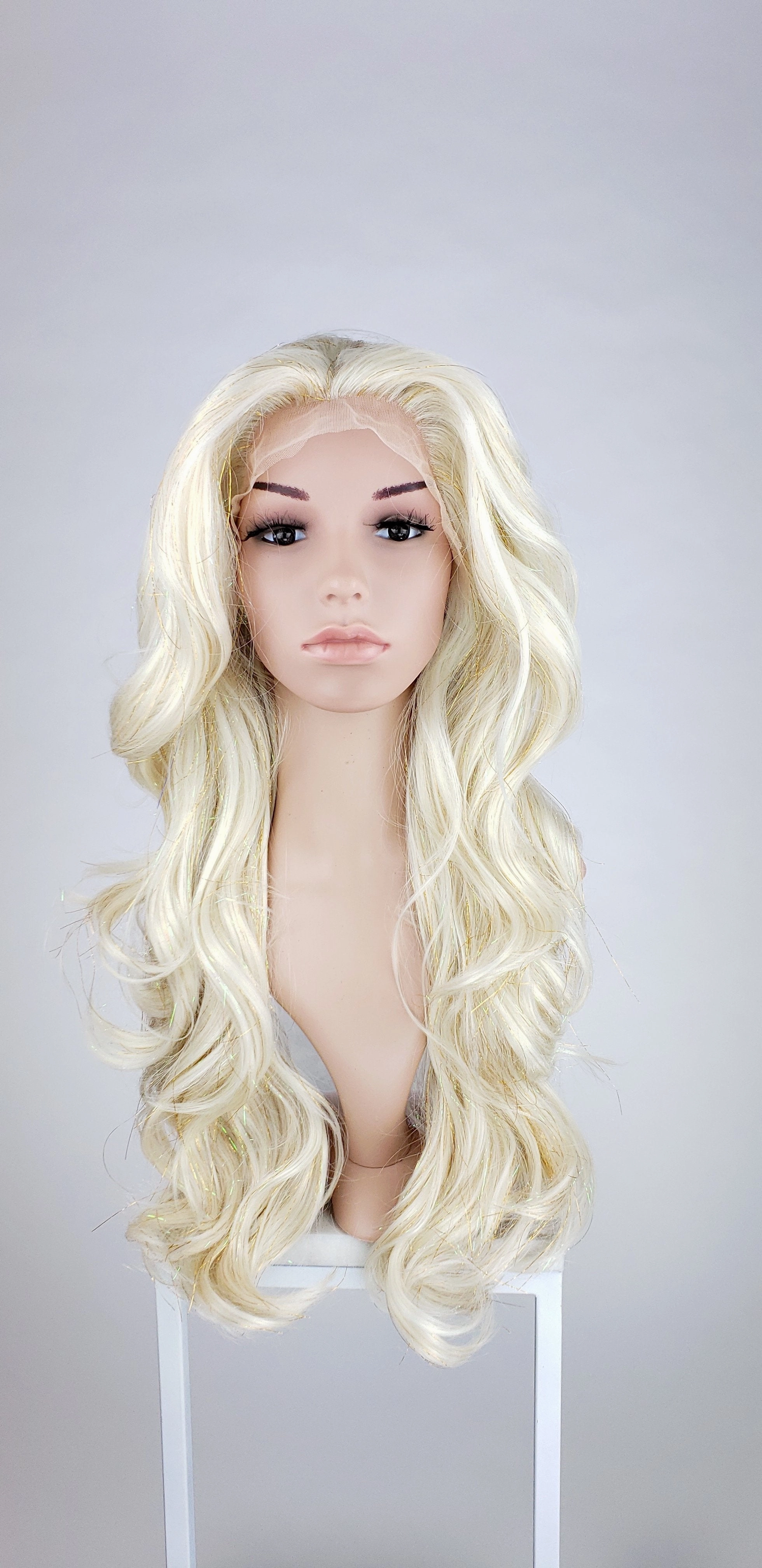 Serenity Crystal Blonde Tinsel - Made To Order Only