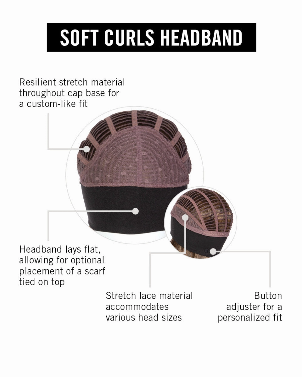 Soft Curls Headband by Hairdo | Headband Wig | Heat Friendly Synthetic