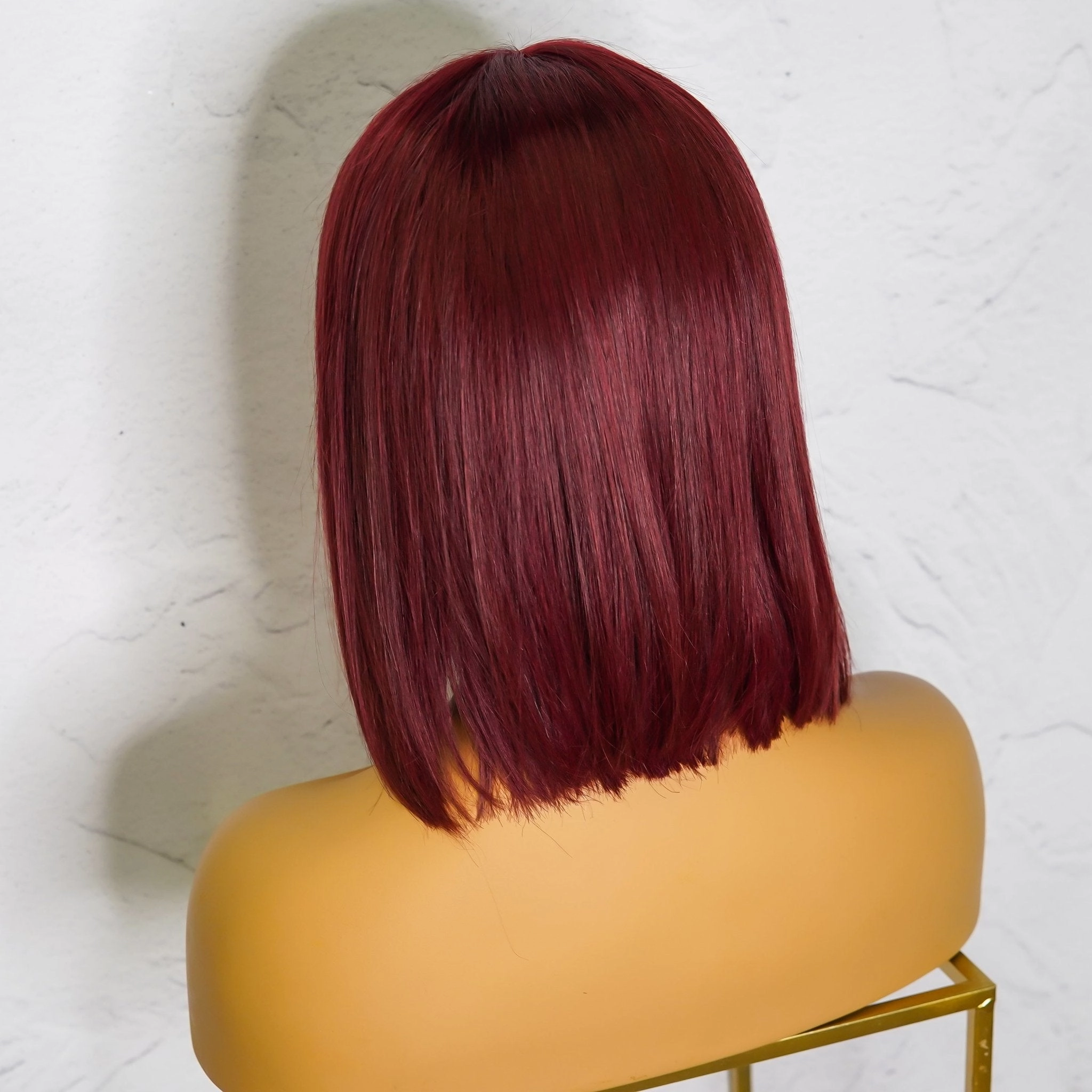SPICE Red Human Hair Lace Front Wig ** READY TO SHIP **