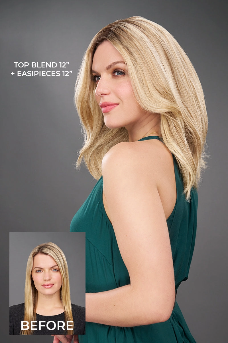 Top Blend 12" Topper by Jon Renau | Topper | Human Hair
