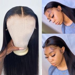 Tuneful 134 Full Frontal HD Lace Wigs Straight 5x5 HD Lace Closure Wigs Undetectable Lace