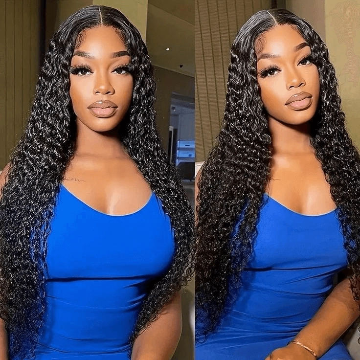 Tuneful 13x6 Transparent Lace Front Human Hair Wigs Brazilian Curly 6x5 Wear Go Wigs