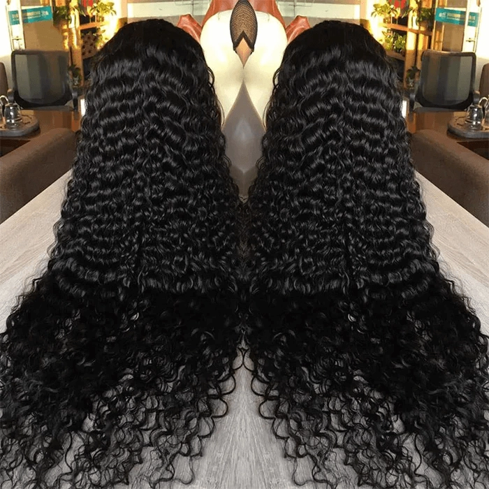 Tuneful 13x6 Transparent Lace Front Human Hair Wigs Brazilian Deep Wave 6x5 Ready Go Wigs