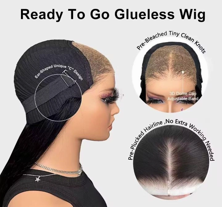 Tuneful 13x6 Transparent Lace Front Human Hair Wigs Brazilian Straight 5x5 Lace Closure 6x4 Wear Go Wig