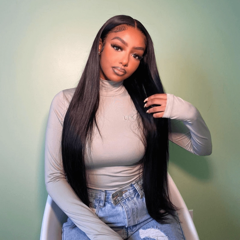 Tuneful 13x6 Transparent Lace Front Human Hair Wigs Brazilian Straight 5x5 Lace Closure 6x4 Wear Go Wig