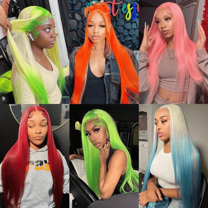 Tuneful 613 Blonde Straight 13x6 Transparent Lace Frontal Wigs 180% Density Human Hair Wigs  Bogo Deal