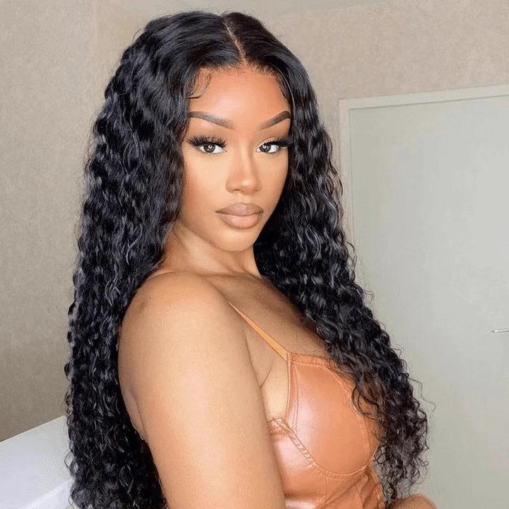 Tuneful 6x5 Pre-Styled Lace Ready To Wear Glueless Water Wave Human Hair Wigs