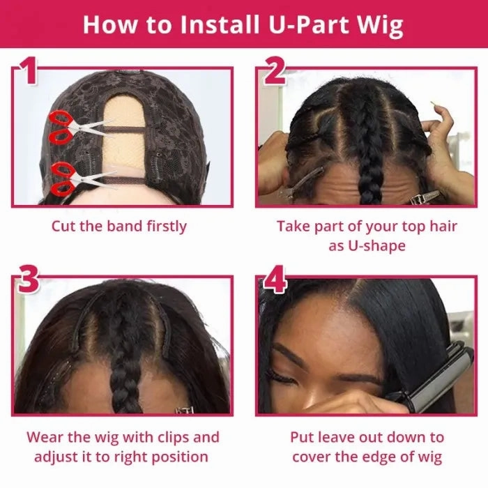 Tuneful Jerry Curly U Part Wig Meets Real Scalp Glueless Wigs Virgin Human Hair 180% Density