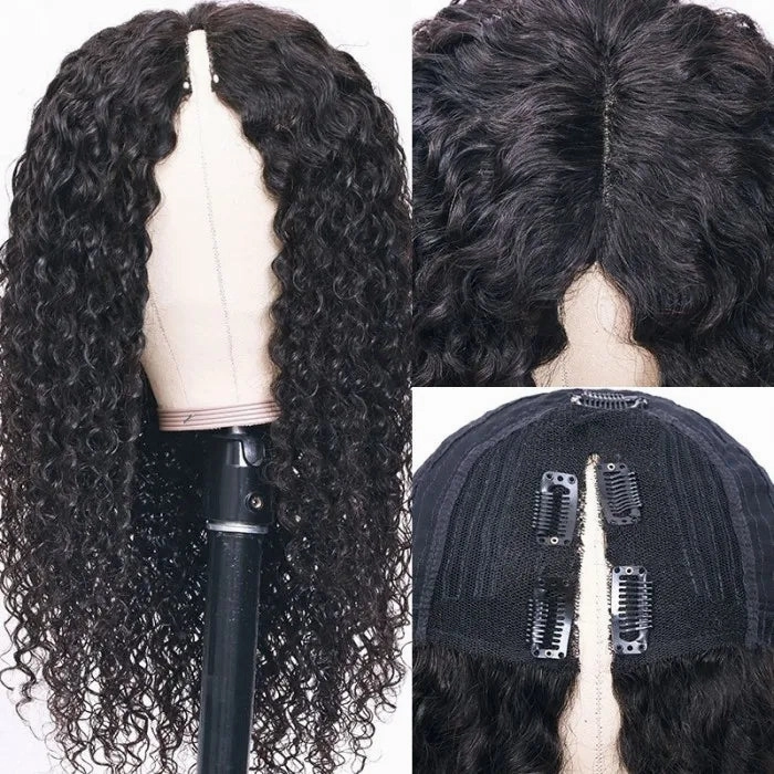 Tuneful Kinky Curly No Lace No Glue V Part Wig Affordable Wigs For Women Beginner Friendly Wear and Go