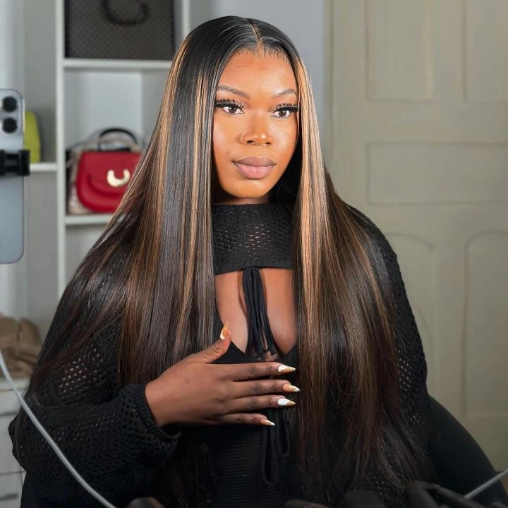 Tuneful Ombre Hight #1B/30 13x6 6x5 Lace Front Closure Ready To Wear Colored Human Hair Wigs