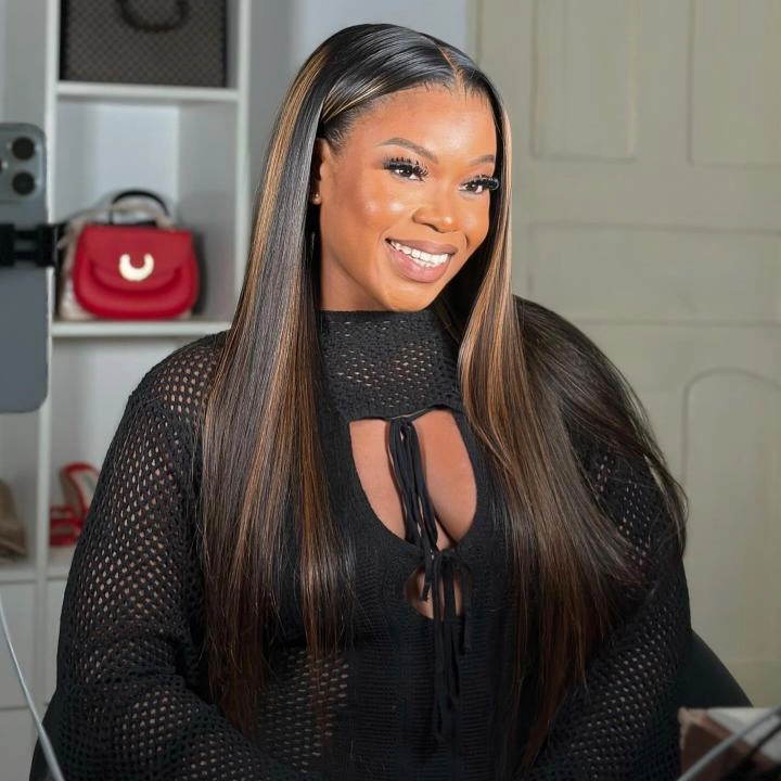 Tuneful Ombre Hight #1B/30 13x6 6x5 Lace Front Closure Ready To Wear Colored Human Hair Wigs
