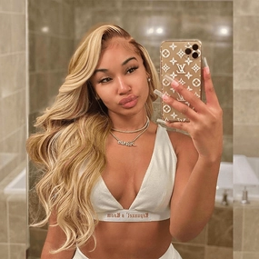 Tuneful Special Customise Blonde Highlight 13x6 HD Lace Frontal Body Wave Wigs 250% Density