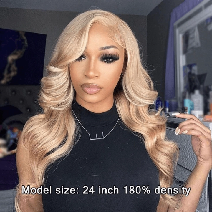 Tuneful Special Customise Blonde Highlight 18/613 13x6 HD Lace Frontal  Blonde Colored Wigs 250% Density