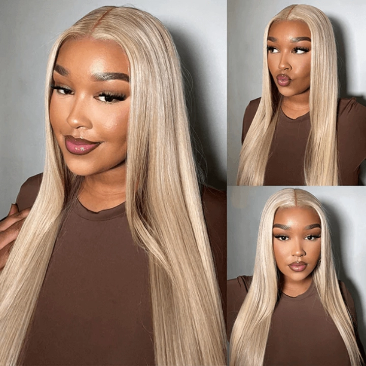 Tuneful Special Customise Blonde Highlight 18/613 13x6 HD Lace Frontal  Blonde Colored Wigs 250% Density