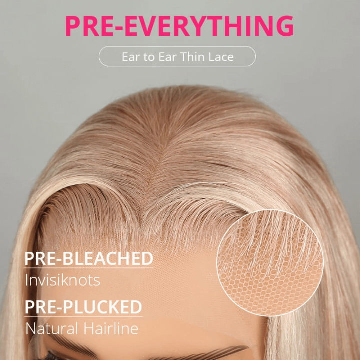 Tuneful Special Customise Blonde Highlight 18/613 13x6 HD Lace Frontal  Blonde Colored Wigs 250% Density