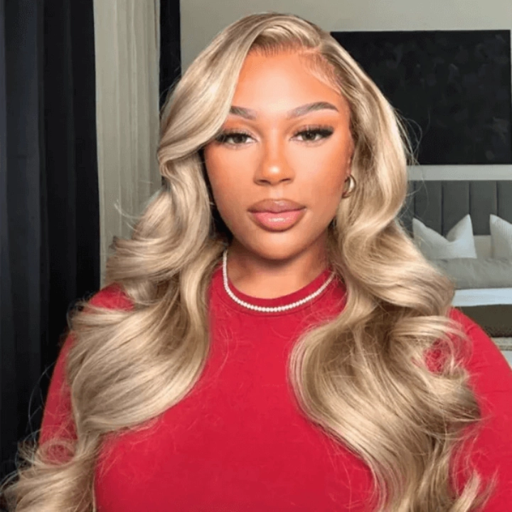 Tuneful Special Customise Blonde Highlight 18/613 13x6 HD Lace Frontal  Blonde Colored Wigs 250% Density