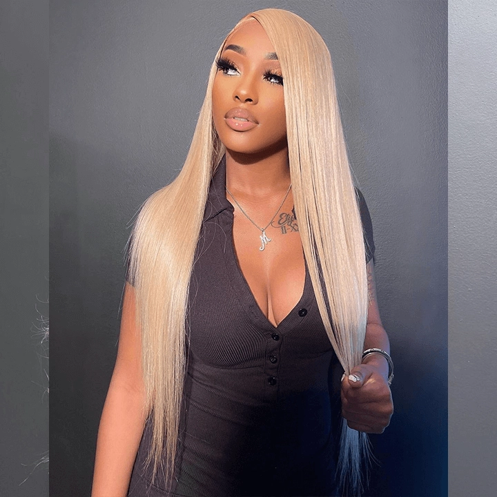 Tuneful Special Customise Honey Blonde 13x6 HD Lace Frontal  Blonde Colored Wigs 250% Density