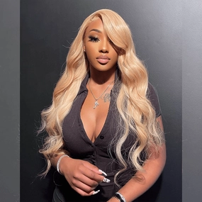 Tuneful Special Customise Honey Blonde 13x6 HD Lace Frontal  Blonde Colored Wigs 250% Density