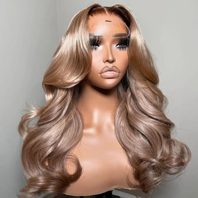 Tuneful Special Customise Ombre Ash Blonde Color Human Hair 613 Wigs