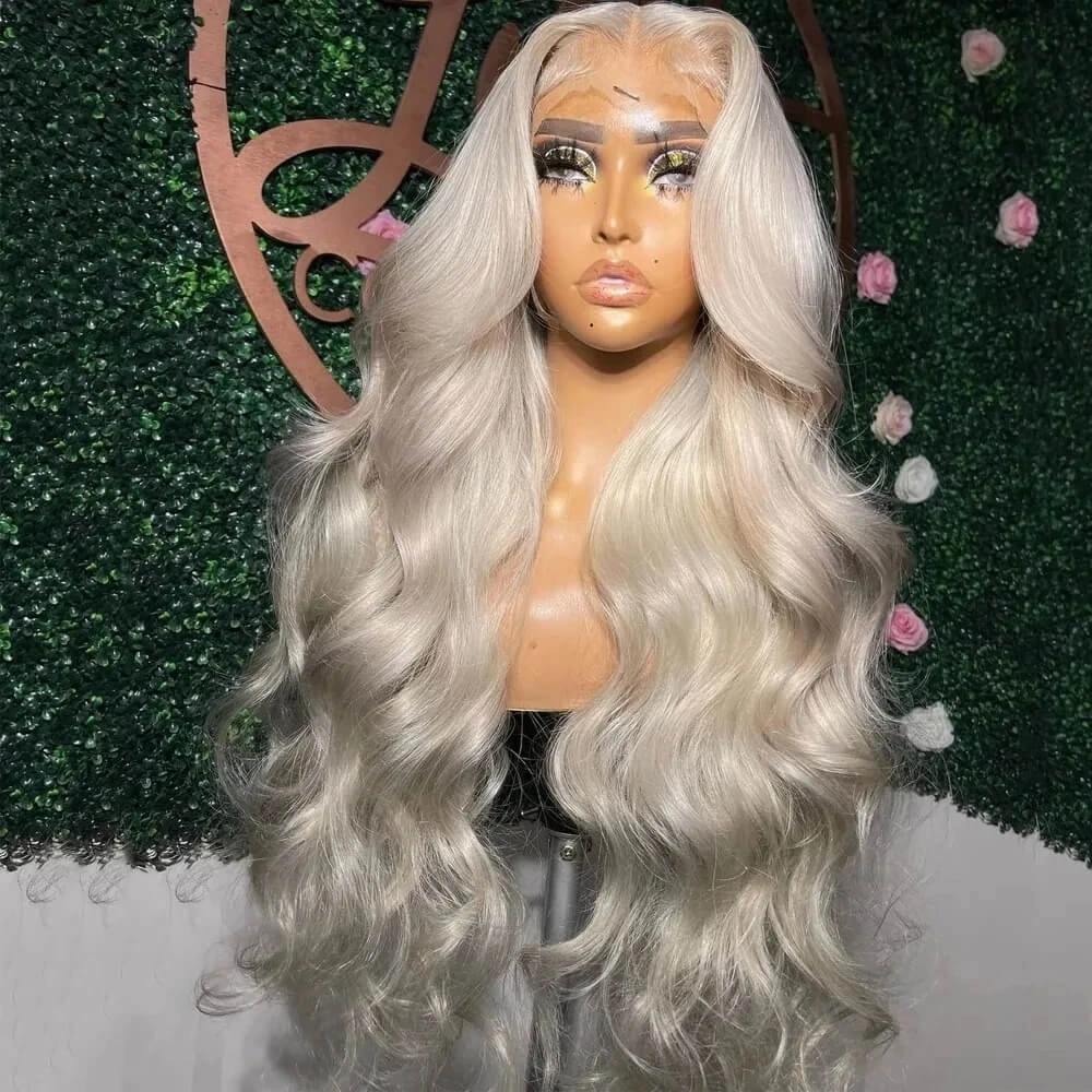 Tuneful Special Customise Platinum Blonde Color Human Hair 613 Wigs