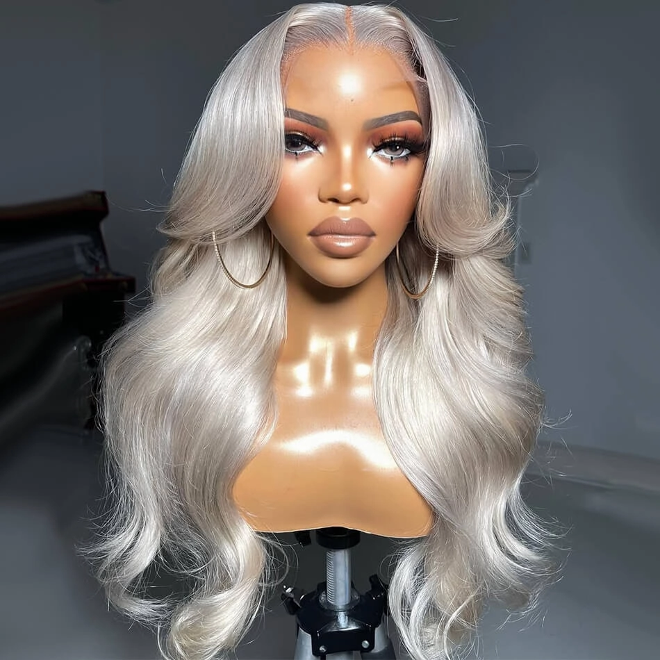 Tuneful Special Customise Platinum Blonde Color Human Hair 613 Wigs