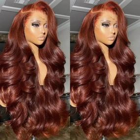 Tuneful Super Deal #33 Reddish Brown Colored 13x6 Lace Front Human Hair Wigs