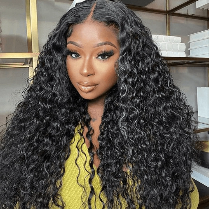 Tuneful Transparent 13x6 Lace Front Human Hair Wigs Raw Indian Water Wave Wigs