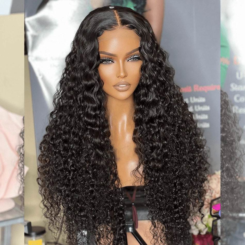 Tuneful Transparent 13x6 Lace Front Human Hair Wigs Raw Indian Water Wave Wigs