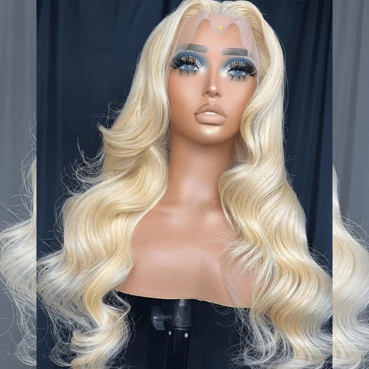 Tuneful Transparent 613 Blonde 13x6 Lace Frontal Human Hair Wigs Body Wave Wigs