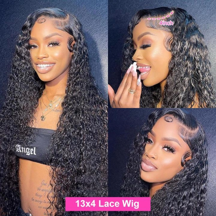 Tuneful Undetectable HD Lace 13X4 Full Frontal 5x5 HD Lace Closure Curly Human Hair Wigs