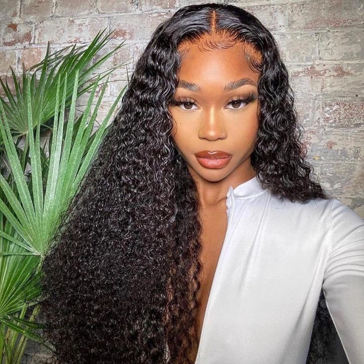 Tuneful Undetectable HD Lace 13X4 Full Frontal 5x5 HD Lace Closure Curly Human Hair Wigs