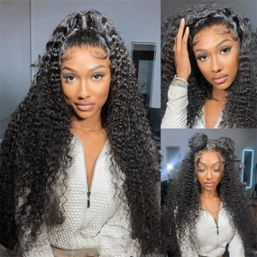 Tuneful Undetectable HD Lace 13X4 Full Frontal 5x5 HD Lace Closure Curly Human Hair Wigs