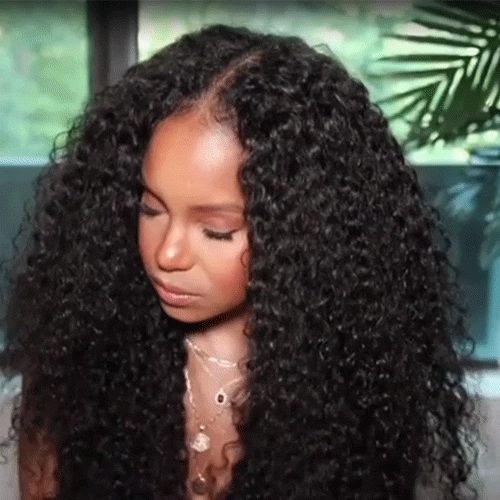 Tuneful Vpart Jerry Curly Wigs No Leave Out Natural Scalp Protective Style Upgraded U Part Wigs