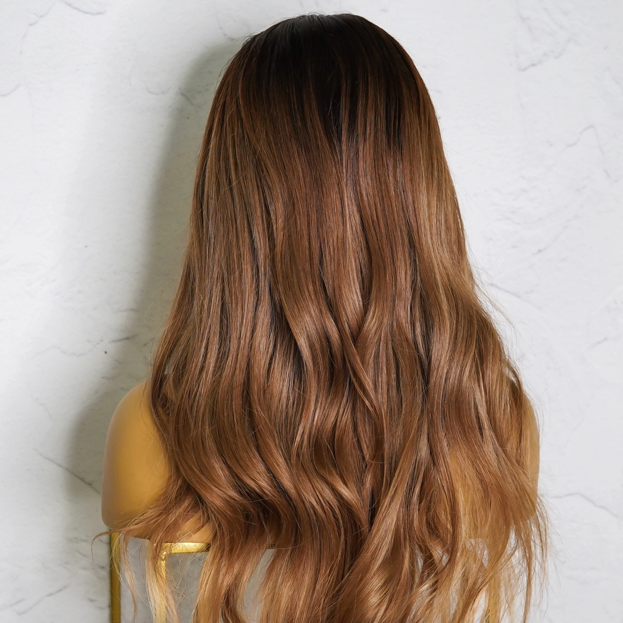 YOLANDA Ombre Human Hair Lace Front Wig
