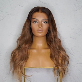 YOLANDA Ombre Human Hair Lace Front Wig