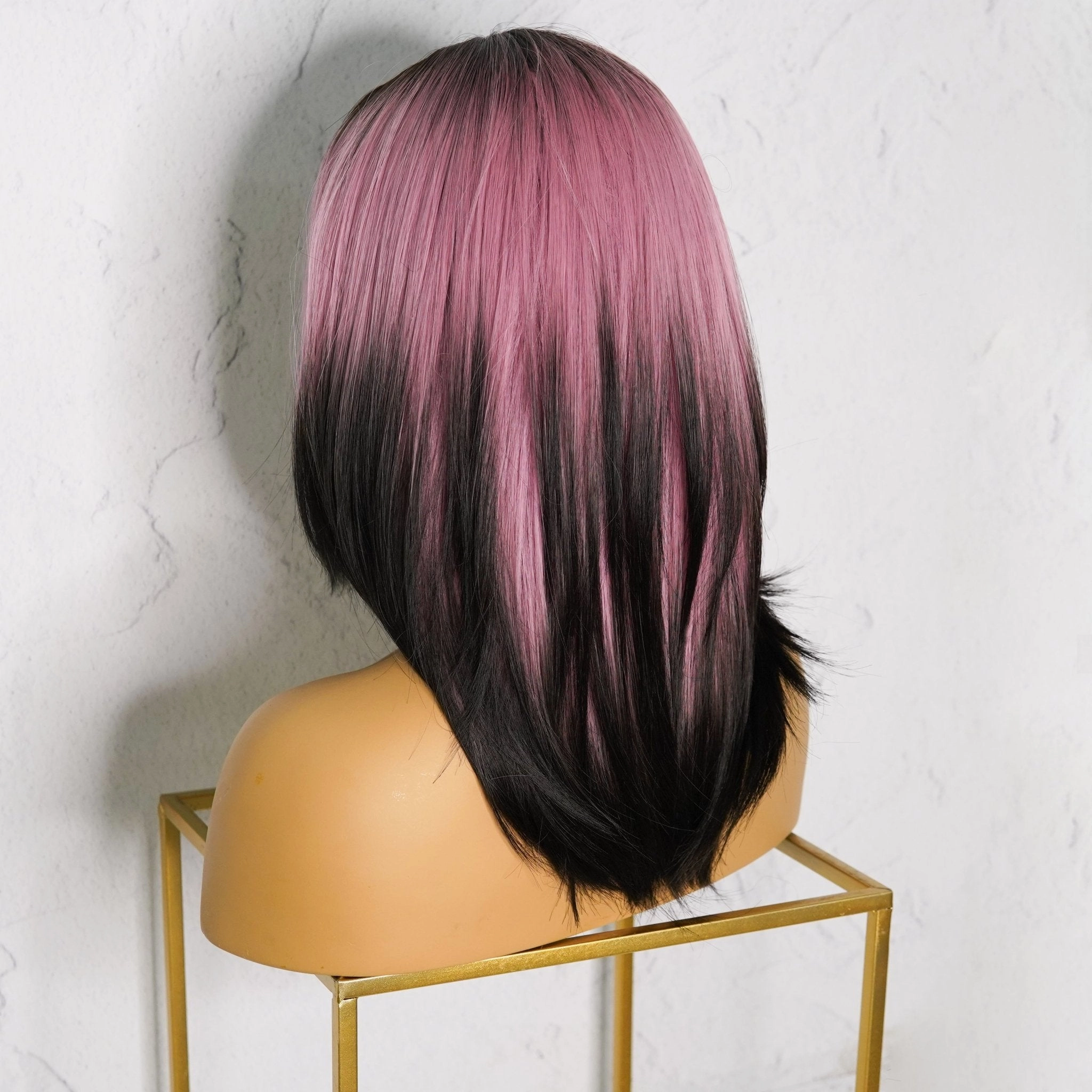 YURI Ombre Pink Fringe Wig